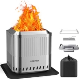 בור אש שולחני מפלדת אל חלד